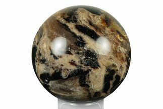 Polished Black Opal Sphere - Madagascar #250799