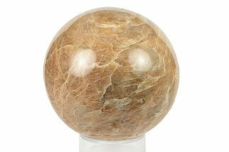Polished Peach Moonstone Sphere - Madagascar #252018