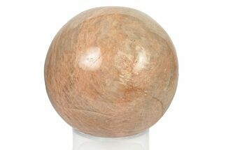Polished Peach Moonstone Sphere - Madagascar #252028