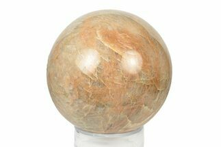 Polished Peach Moonstone Sphere - Madagascar #252035