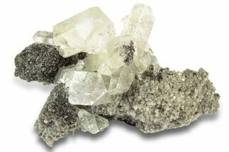 Light Yellow Calcite Crystals on Dolomite - Missouri #252144