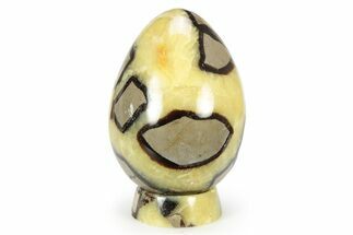 Polished Septarian Egg with Stand - Madagascar #252821