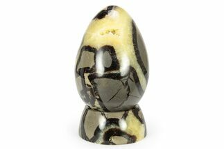 Polished Septarian Egg with Stand - Madagascar #252824