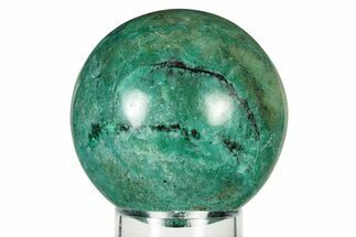 Polished Malachite & Chrysocolla Sphere - Peru #252675