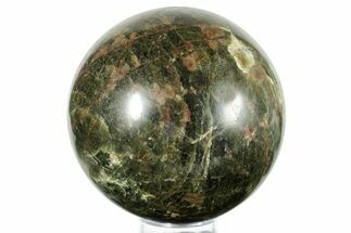 Polished Green Apatite Sphere - Madagascar #253320