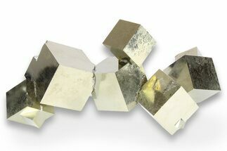 Natural Pyrite Cube Cluster - Spain #254665