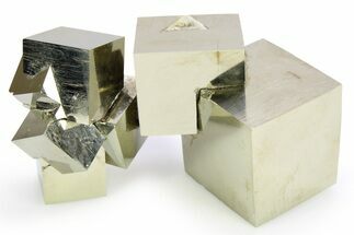 Natural Pyrite Cube Cluster - Spain #254669