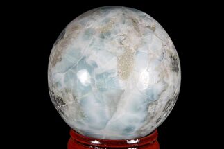 Polished Larimar Sphere - Dominican Republic #168185