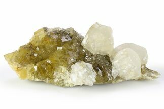 Lustrous Yellow Fluorite with Phantoms - Spain #255710