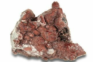 Natural, Red Quartz Crystal Cluster - Morocco #256093