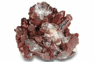 Natural, Red Quartz Crystal Cluster - Morocco #256095