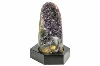 Amethyst Cluster With Wood Base - Uruguay #256623