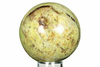 Polished Green Opal Sphere - Madagascar #257237