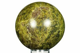 Polished Green Opal Sphere - Madagascar #257243