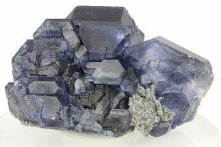 Purple Cube-Dodecahedron Fluorite Crystal - China #257581