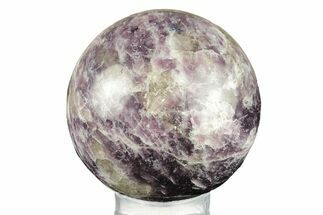 Deep Purple Lepidolite Sphere - Madagascar #258160
