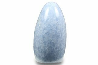 Polished, Free-Standing Blue Calcite - Madagascar #258655