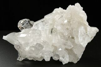 Glass-Clear Quartz Crystal Cluster - Brazil #259247