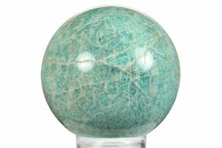 Chatoyant, Polished Amazonite Sphere - Madagascar #260928
