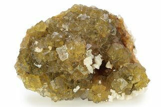 Gemmy Yellow Fluorite Crystals - Moscona Mine, Spain #261900