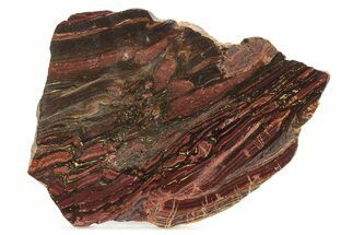 Polished Tiger Iron Stromatolite Slab - Billion Years #261998