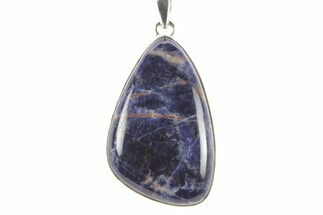 Polished Sodalite Pendant (Necklace) - Sterling Silver #262131