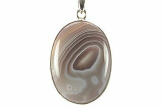 Botswana Agate Pendant (Necklace) - Sterling Silver #262143