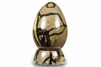 Polished Septarian Egg with Stand - Madagascar #260945