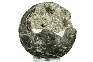 Polished Pyrite Sphere - Peru #264446