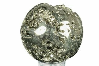 Polished Pyrite Sphere - Peru #264449
