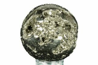 Polished Pyrite Sphere - Peru #264454