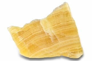 Polished, Orange, Honeycomb Calcite Slab - Utah #264307