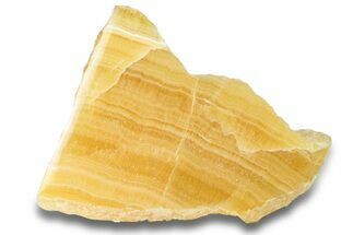 Polished, Orange, Honeycomb Calcite Slab - Utah #264312