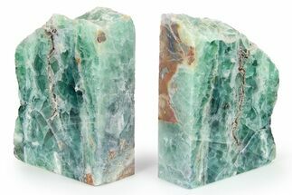 Polished Green Fluorite Bookends - Mexico #264606