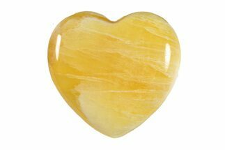 Polished Honeycomb Calcite Heart - Utah #264601