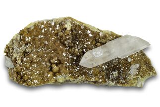 Quartz Crystal On Andradite Garnets - Stanley Butte, Arizona #264655