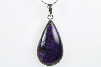 Polished Sugilite Pendant (Necklace) - Sterling Silver #265079