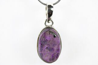 Polished Sugilite Pendant (Necklace) - Sterling Silver #265080