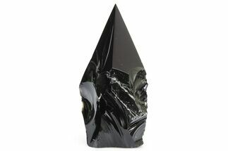 Free-Standing Polished Obsidian Point - Mexico #265397