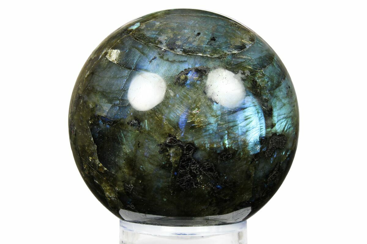 3 15 Flashy Polished Labradorite Sphere Great Color Play 266233