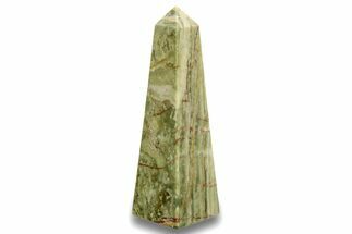 Polished Green Banded Calcite Obelisk - Pakistan #266210