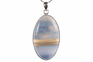 Owyhee Blue Opal Pendant - Sterling Silver #267023