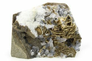 Amethyst, Barite and Chabazite in Basalt - India #266925