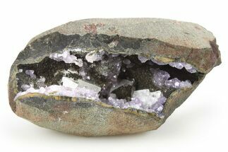 Amethyst, Calcite and Chabazite in Basalt - India #266930