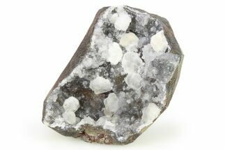 Sparkling Druzy Quartz and Calcite on Basalt - India #266954