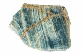 Polished Blue Calcite Slab - Argentina #264376