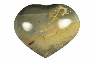 Wide, Polychrome Jasper Heart - Madagascar #268065