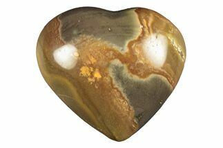 Wide, Polychrome Jasper Heart - Madagascar #268071