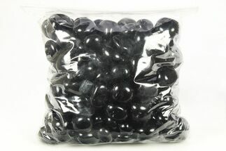 Lot: Tumbled Black Obsidian (Apache Tears) Stones - KG #268445