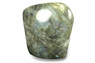 Flashy, Free-Standing Polished Labradorite - Madagascar #268094